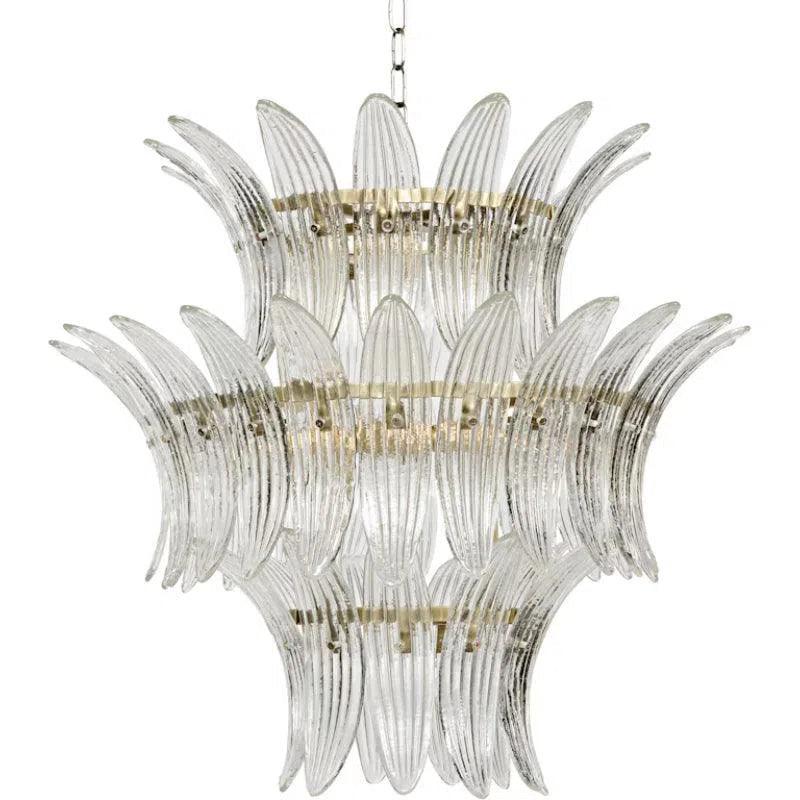 LED Chandeliers for Energy - Efficient LightingKing Metal and Glass Chandelier