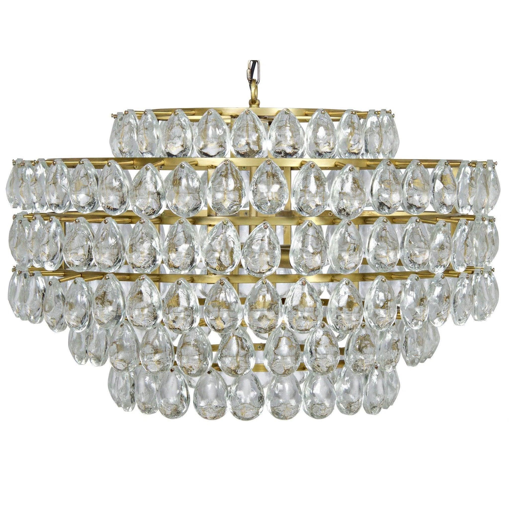 Industrial Iron Chandeliers for Loft - Inspired SpacesLinden Metal and Crystal Chandelier With Antique Brass