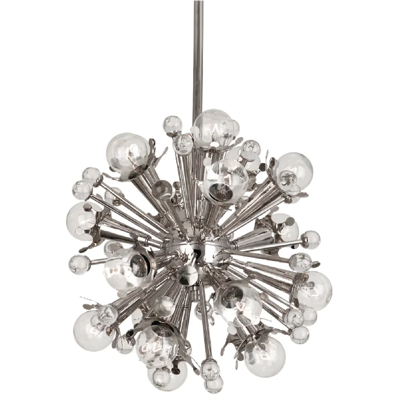 Chandeliers with Metal Frames in Silver FinishMini Sputnik Chandelier