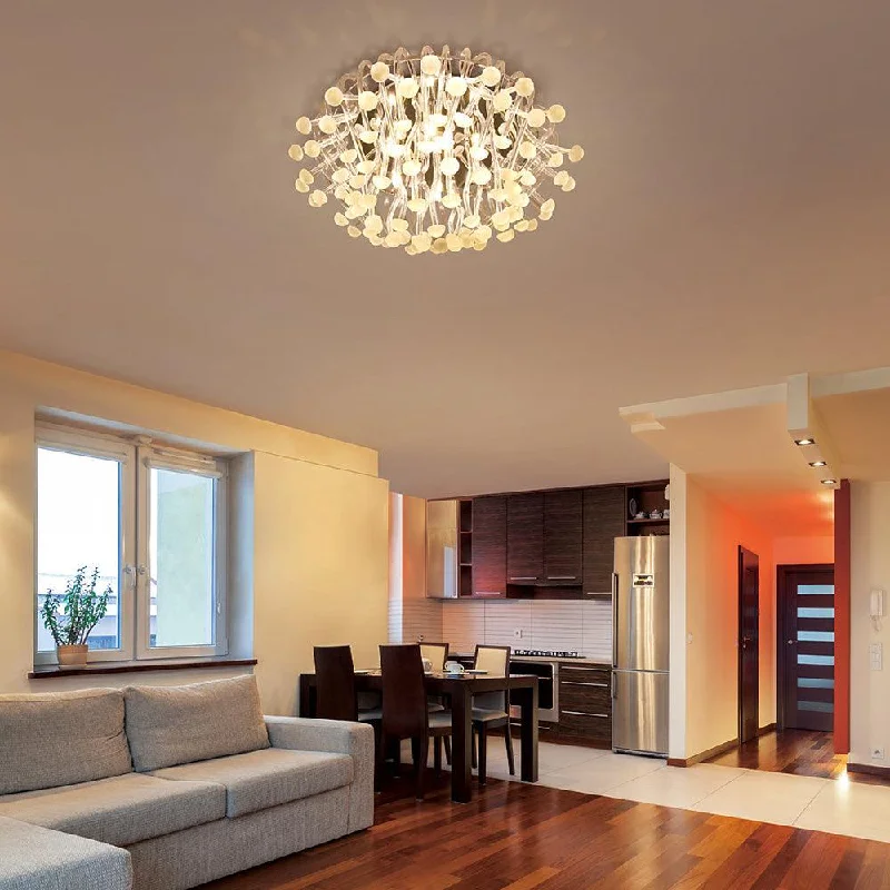 Chandeliers with Frosted Glass for a Softer Light DiffusionMushroom Crystal Chandelier (581861)