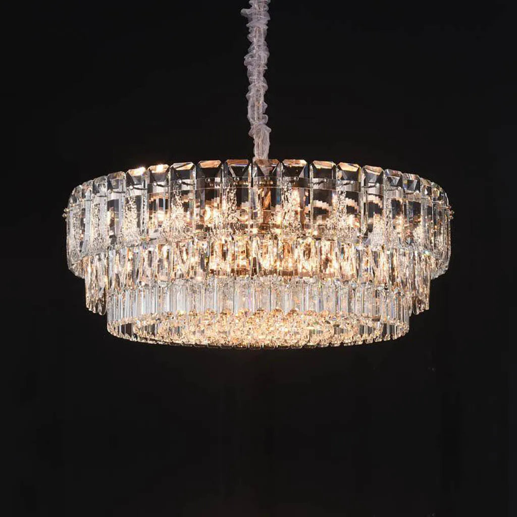 Rustic Wood Chandeliers for Country - Style HousesMystical Rose Gold Finish Crystal Chandelier (2218)