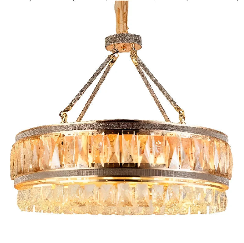 Industrial Iron Chandeliers for Loft - Inspired SpacesOrbit Rose Gold Crystal Chandelier (SR8822/60)