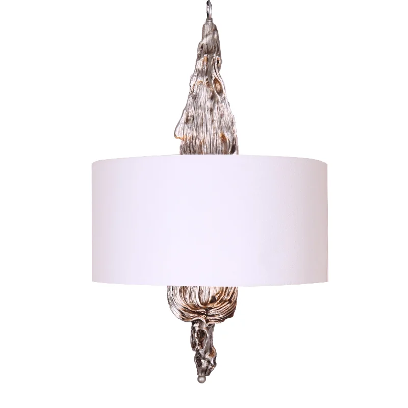 Chandeliers with Adjustable Arms for Directional LightingPOLYRESIN    CHANDELIER,SILVER