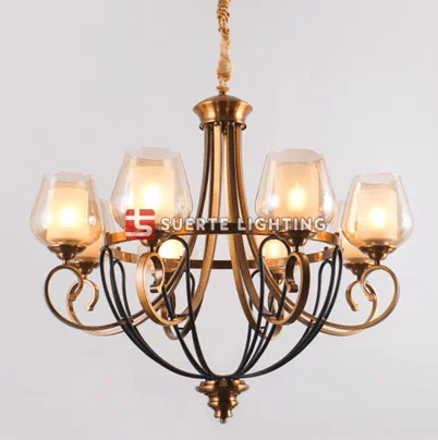 Chandeliers with Pendant Lights for a Stylish LookReverie Bronze Finish Vintage Chandelier (D33082-8)