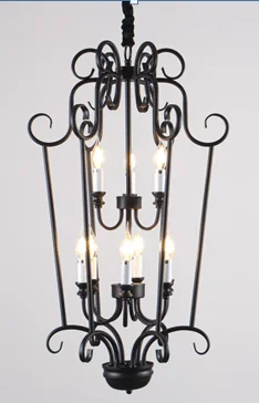 Chandeliers with Metal Frames in Bronze FinishShadowed Serenade Metal Chandelier (D33133-6+3)