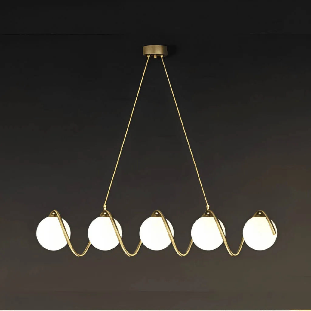 Chandeliers with Metal Frames in Bronze FinishStellar Linear Bohemian Setting Chandelier (0973/5)