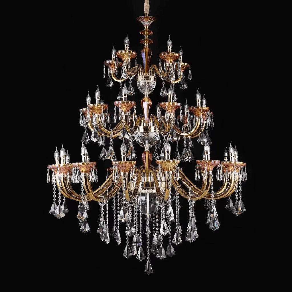 Chandeliers with Metal Frames in Silver FinishEra Traditional Spaces Glass Antique Chandelier (78809)