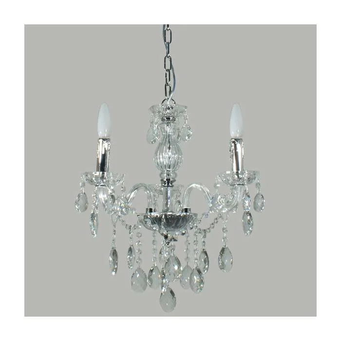 Chandeliers with Frosted Glass for a Softer Light DiffusionVenice 3 Light Chandelier