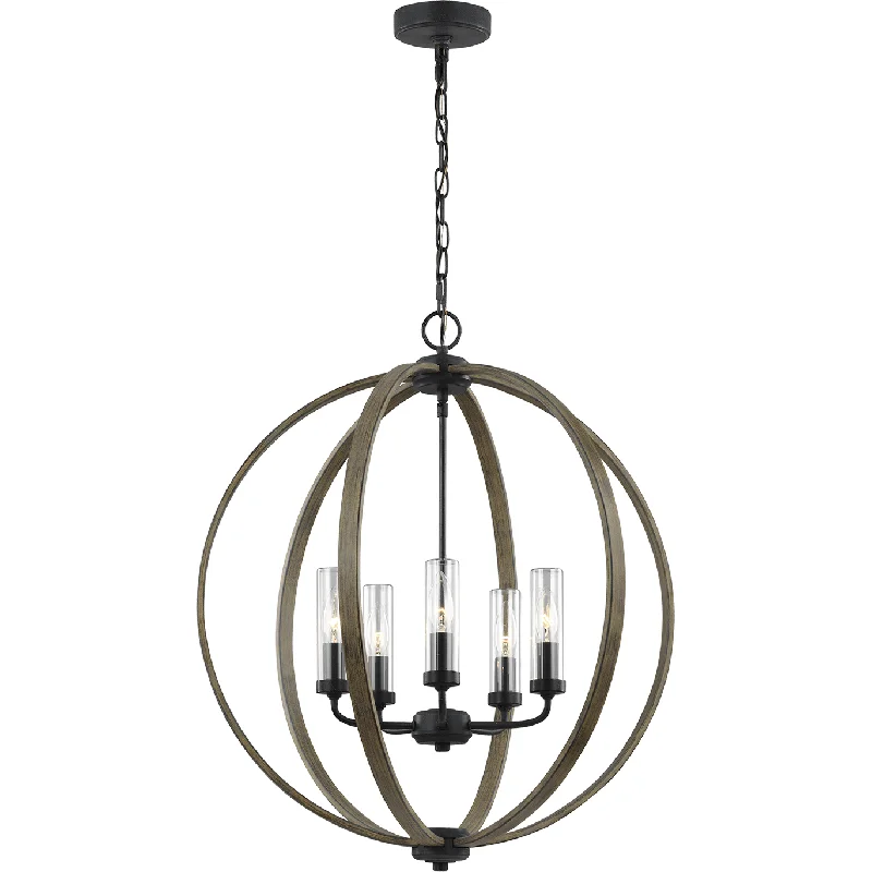 Chandeliers with Pendant Lights for a Stylish LookAllier 5-Light Outdoor Chandelier