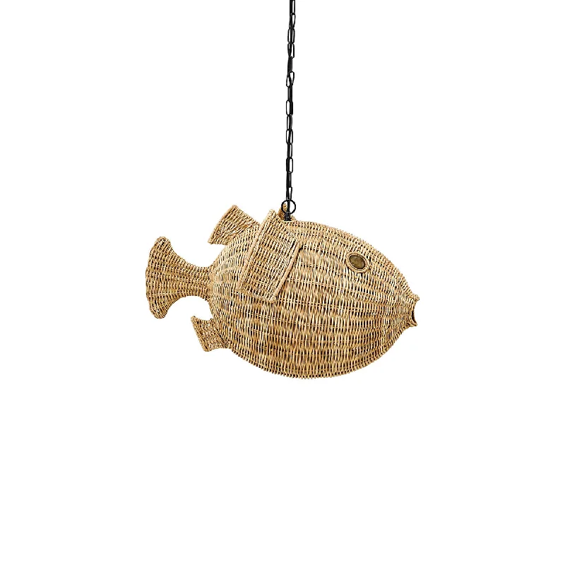 Ceiling - Mounted Chandeliers for Standard CeilingsWicker Blowfish Small Pendant