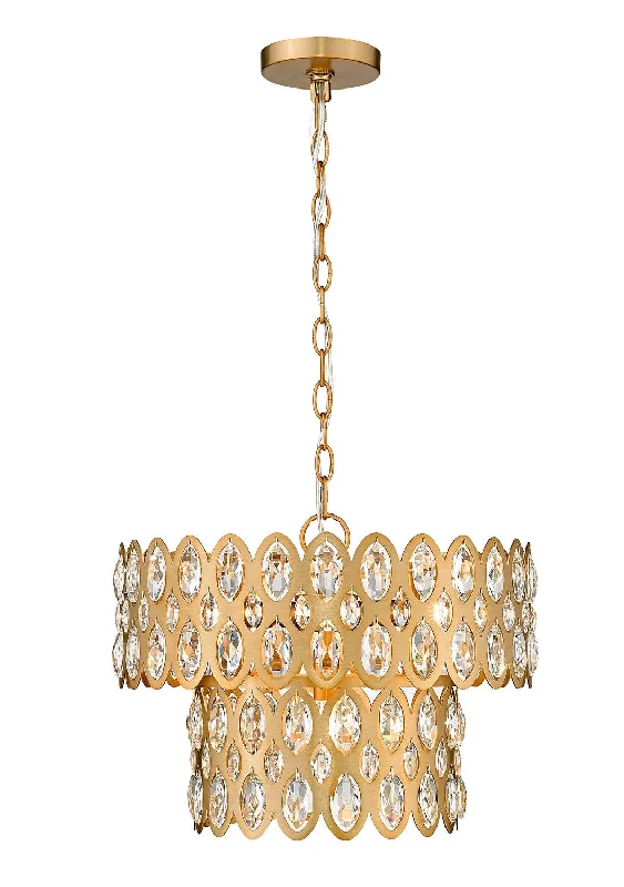 Modern Crystal Chandeliers for Contemporary HomesDealey Five Light Pendant