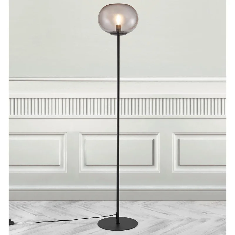 Fabric Floor Lamp with a Linen Shade for a Relaxed AestheticAlton Globe Floor Lamp - Black - Nordlux