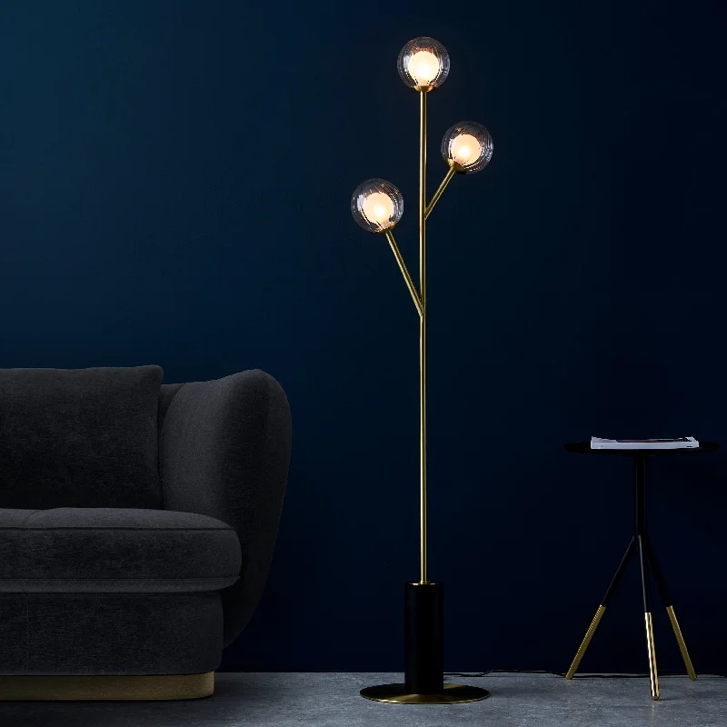 Dimmable Floor Lamp for Adjustable Lighting AmbianceAmos Brixton Floor Lamp Satin Brass