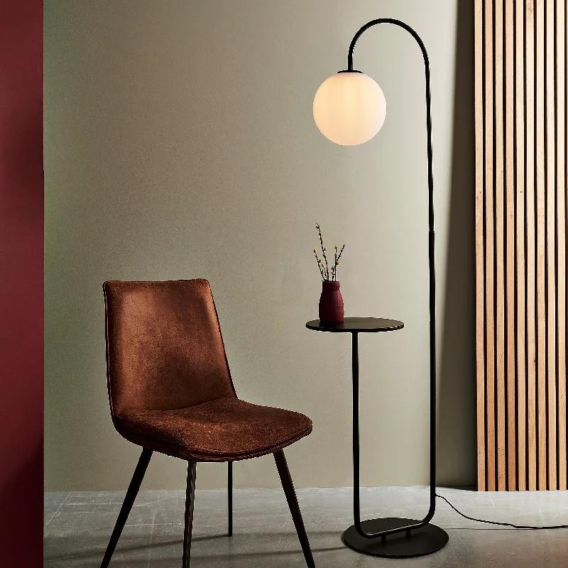 Metal Floor Lamp with a Matte Black Finish for a Sleek LookAmos Fusion Floor Lamp Satin Black