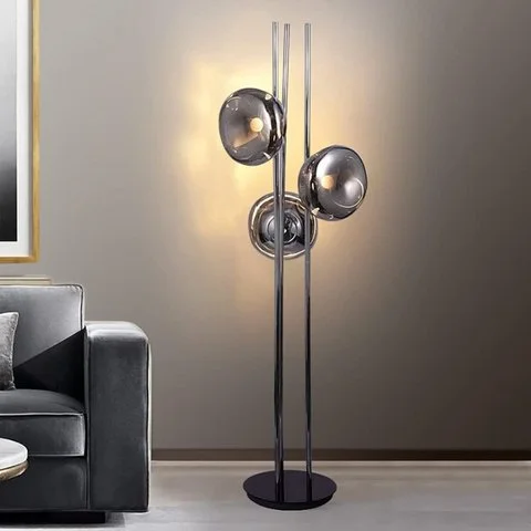 Industrial Style Floor Lamp with Exposed Bulbs for Loft ApartmentsAnanya Floor Lamp