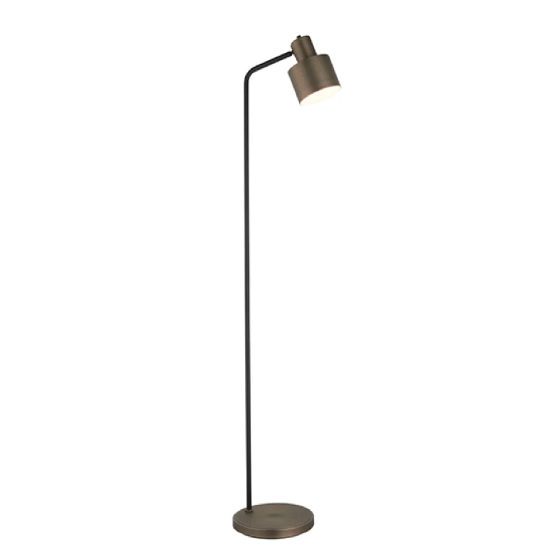 Industrial Style Floor Lamp with Exposed Bulbs for Loft ApartmentsBronze & Matt Black Floor Lamp - ID 9646