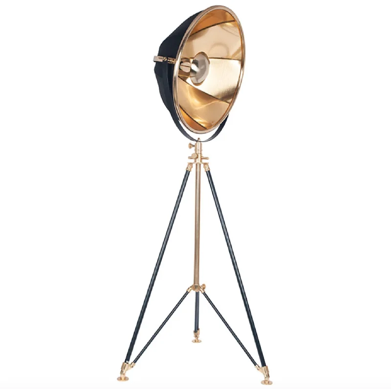  Way Switch Floor Lamp for Multiple Light Intensity LevelsBlack and Gold Theatre Tripod Floor Lamp - ID 10283