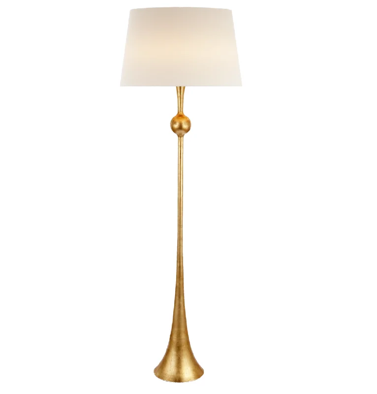 Fabric Floor Lamp with a Linen Shade for a Relaxed AestheticVisual Comfort & Co. Dover Floor Lamp