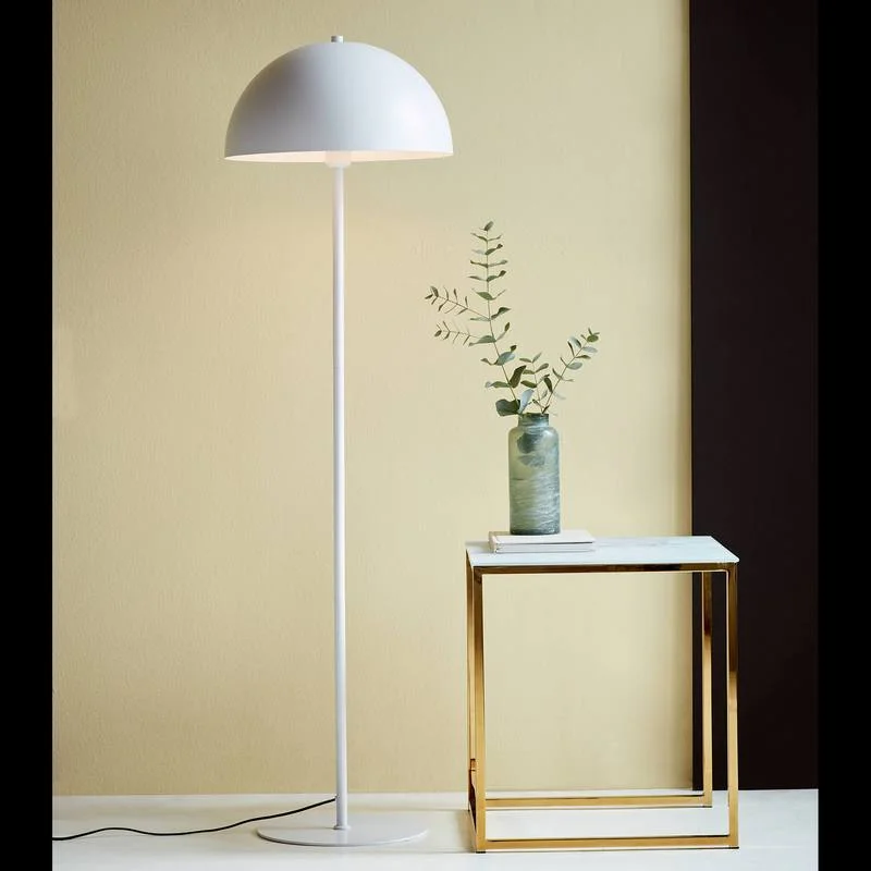 Marble Base Floor Lamp for a Touch of LuxuryEllen Dome Floor Lamp - White