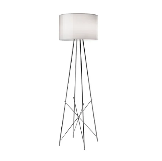 Adjustable Height Floor Lamp for Versatile Lighting NeedsFLOS Ray F1 Small Floor Lamp  - Grey Glass