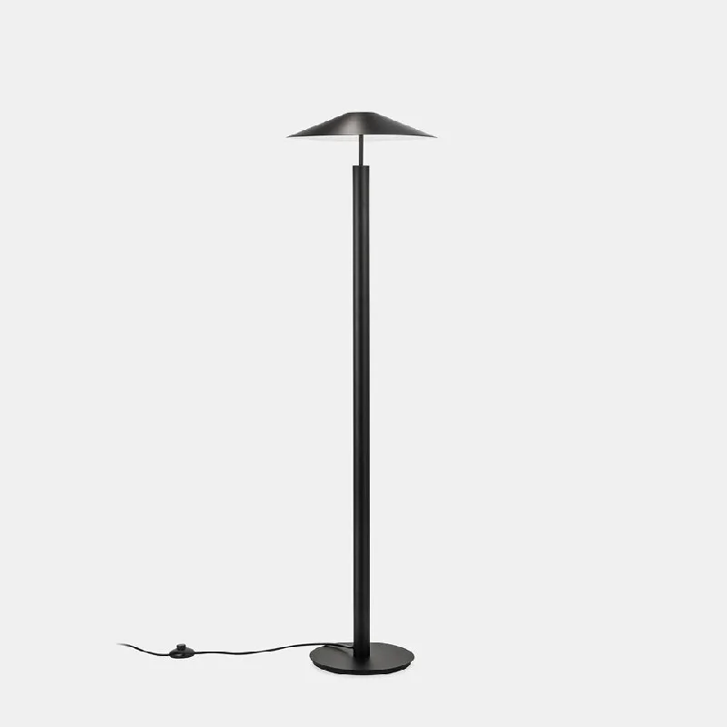 Dimmable Floor Lamp for Adjustable Lighting AmbianceHAT Black Up & Down Diffused Floor Light - ID 10731