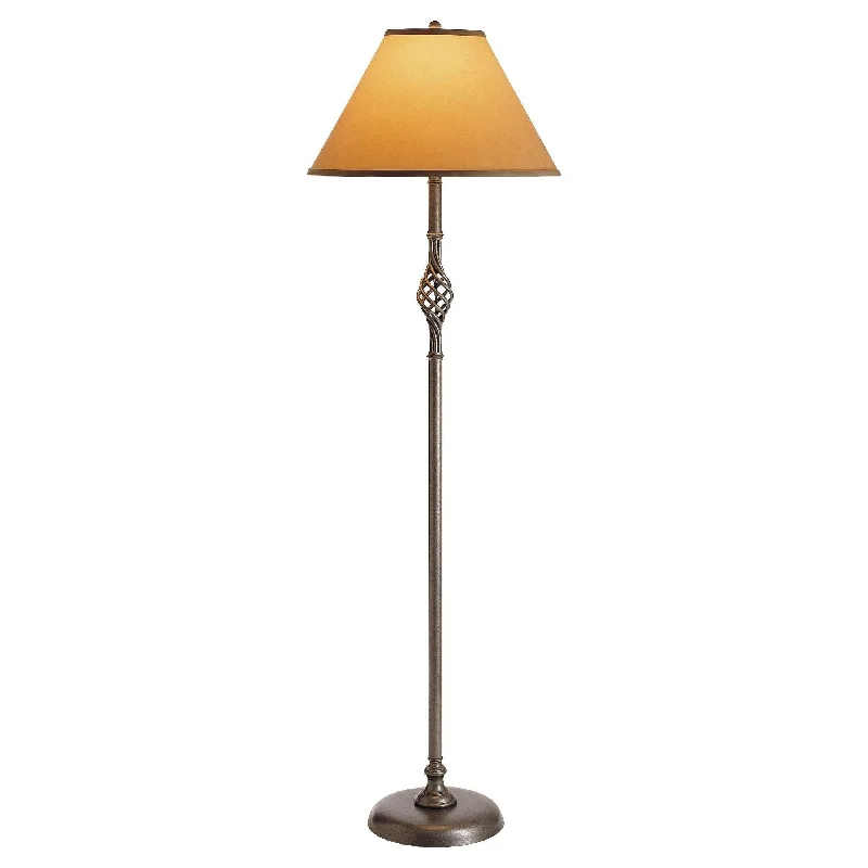 Fabric Floor Lamp with a Linen Shade for a Relaxed AestheticTwist Floor-Lamp