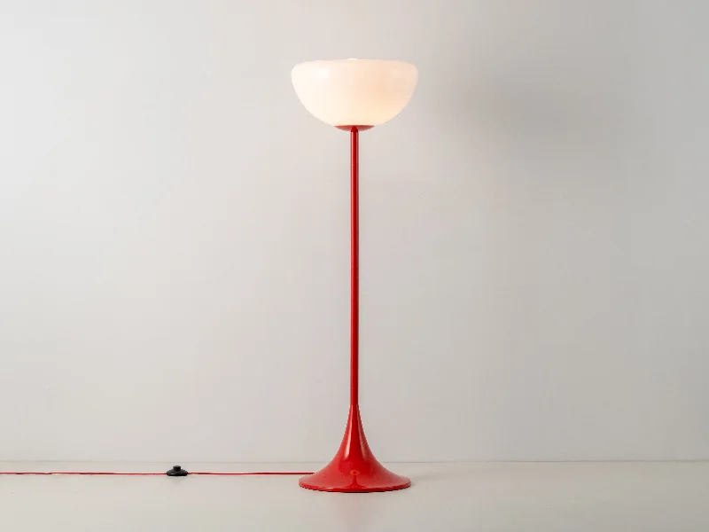 Marble Base Floor Lamp for a Touch of LuxuryJam red dome floor lamp