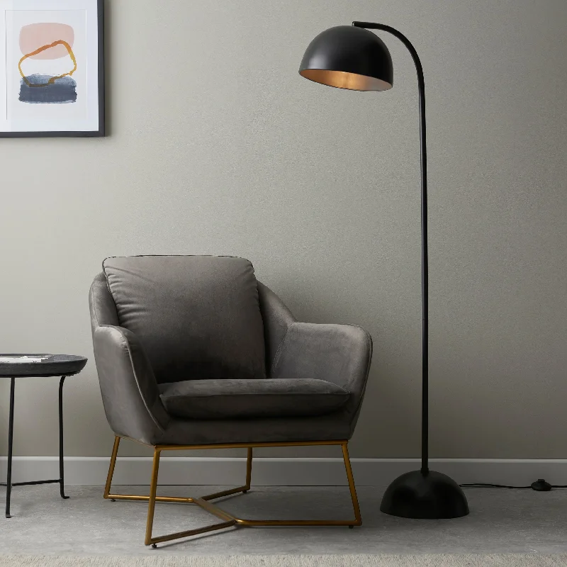 Dimmable Floor Lamp for Adjustable Lighting AmbianceBradbury 1Lt Indoor Floor Lamp In Matt Black Paint Finish