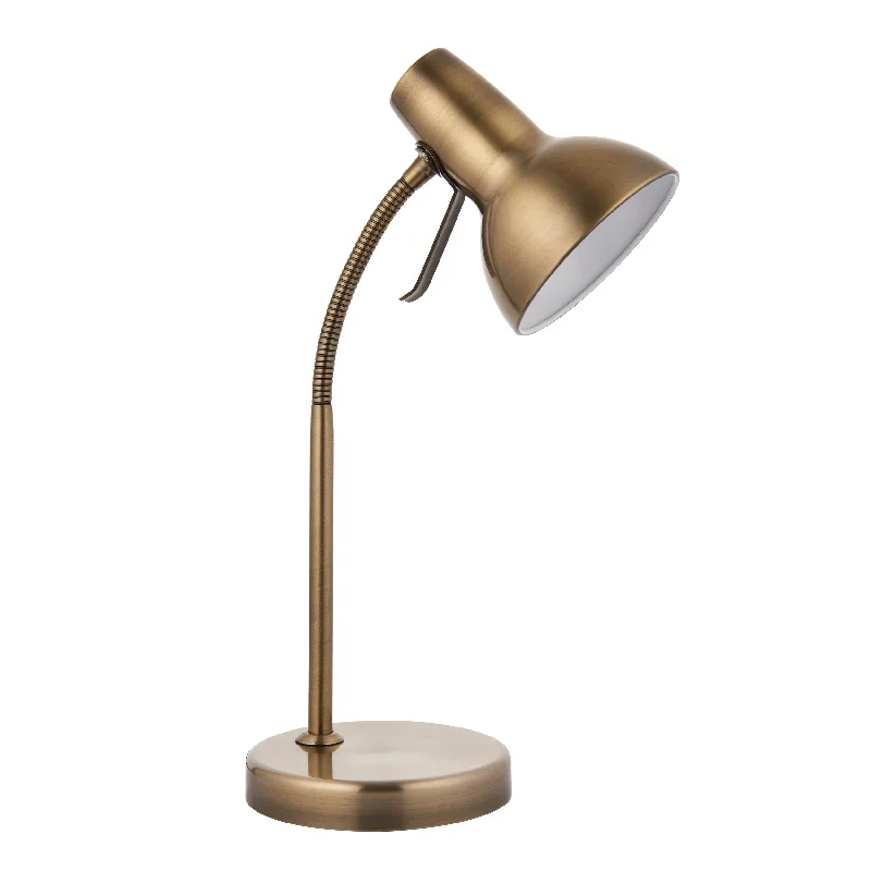 Marble Base Floor Lamp for a Touch of LuxuryCapri 1Lt Indoor Table Lamp In Antique Brass Plate Finish