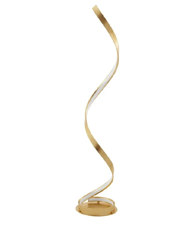 Victorian Style Floor Lamp for Traditional and Elegant InteriorsLEO Gold Leaf & Acrylic Vertical Twist Floor Lamp - ID 10468