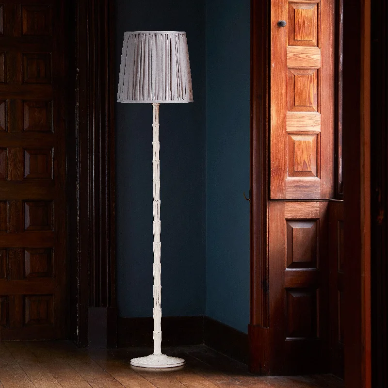 Fabric Floor Lamp with a Linen Shade for a Relaxed AestheticLisa floor lamp in white