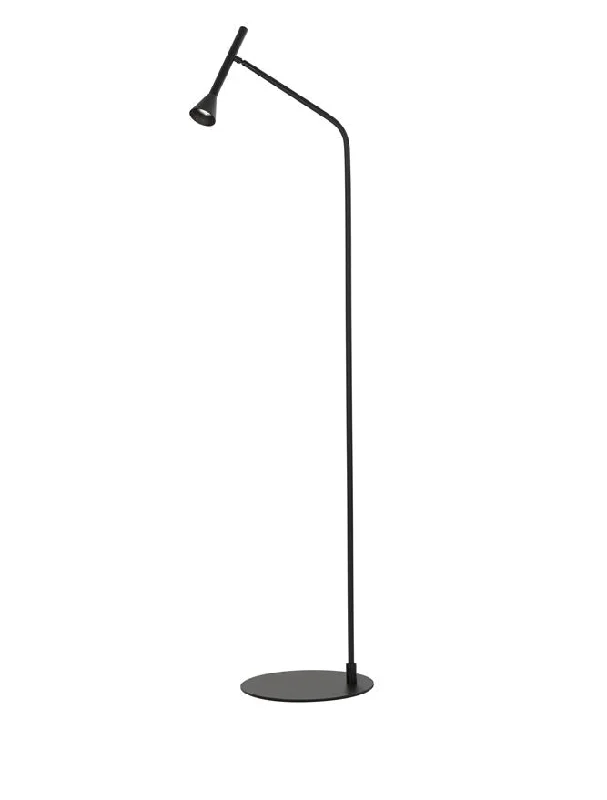 USB Charging Port Floor Lamp for Convenient Device ChargingNAV Black Steel & Aluminium Cone Head Floor Lamp - ID 10142