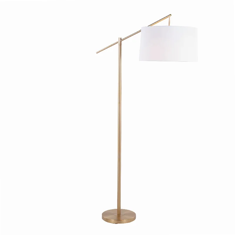 Gold Plating/Off-White Linen Shade