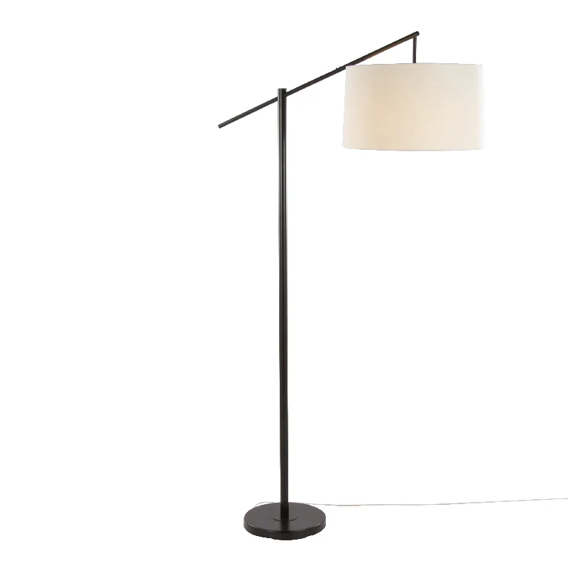 Oil Rubbed Bronze/Natural Linen Shade