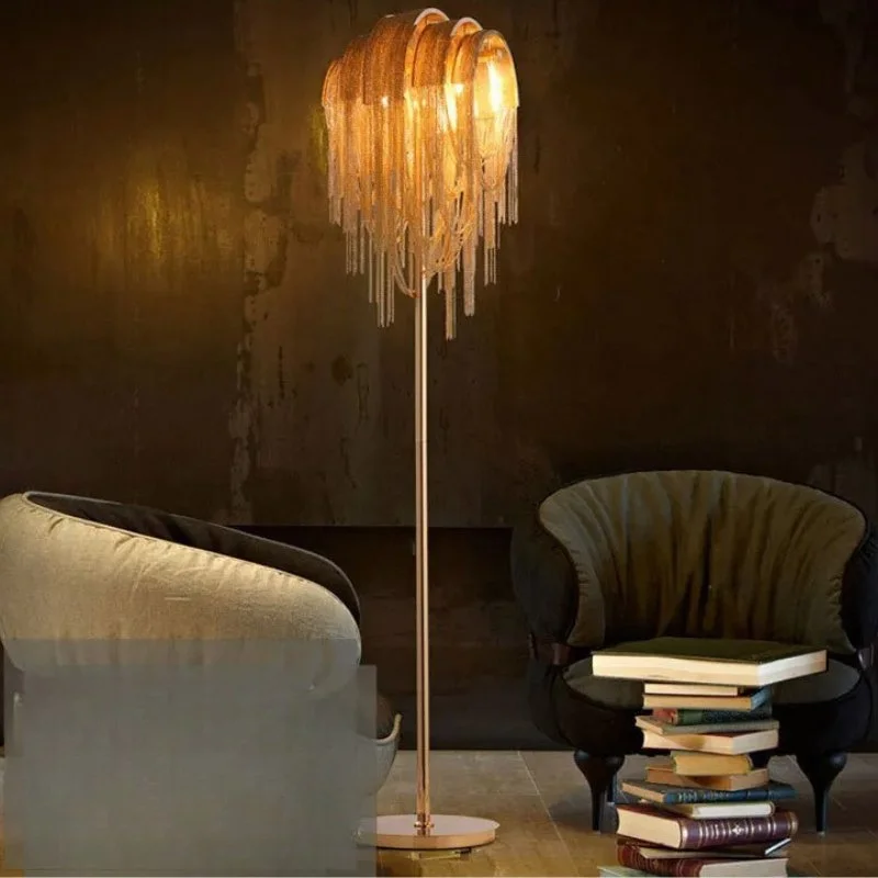 Fabric Floor Lamp with a Linen Shade for a Relaxed AestheticSimplicitas Floor Lamp