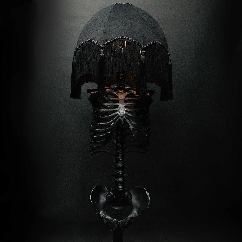 Marble Base Floor Lamp for a Touch of LuxuryThe Skeleton Floor Lamp - Drusilla Baroque Edition by The Blackened Teeth