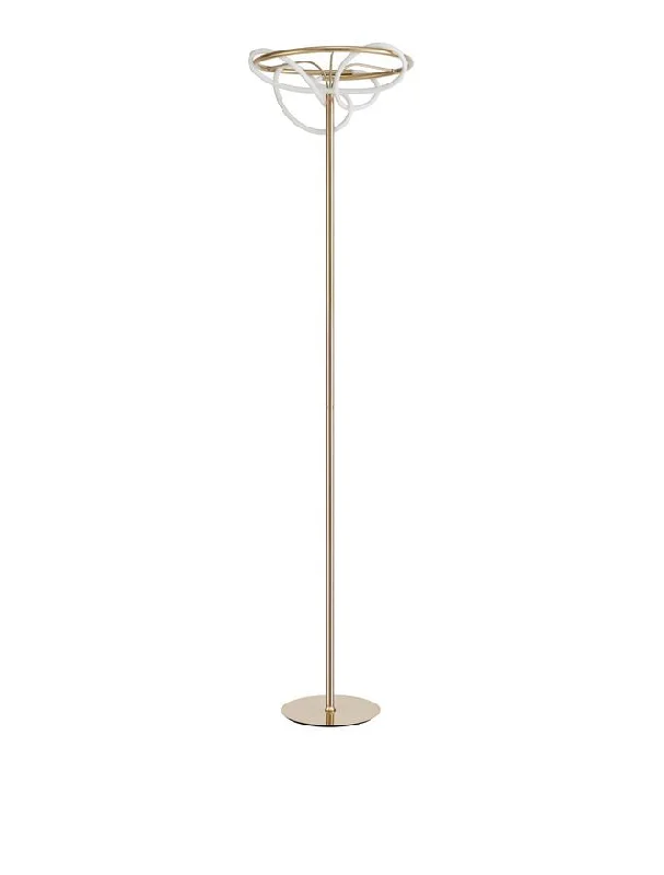 Adjustable Height Floor Lamp for Versatile Lighting NeedsTIR Gold Aluminium & Acrylic Light Worm Floor Lamp - ID 10098