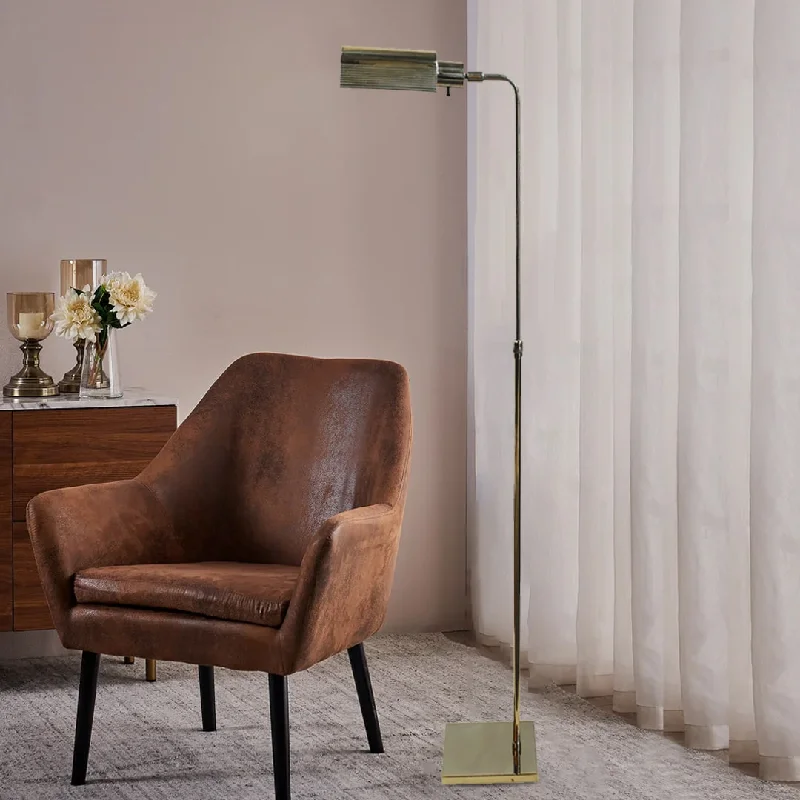 Wood Floor Lamp with Natural Grain for a Warm and Organic FeelToni Triangular