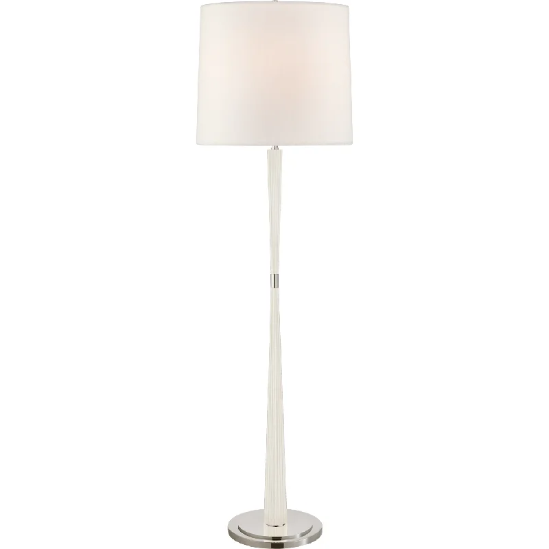 Marble Base Floor Lamp for a Touch of LuxuryRefined Rib Large Floor Lamp