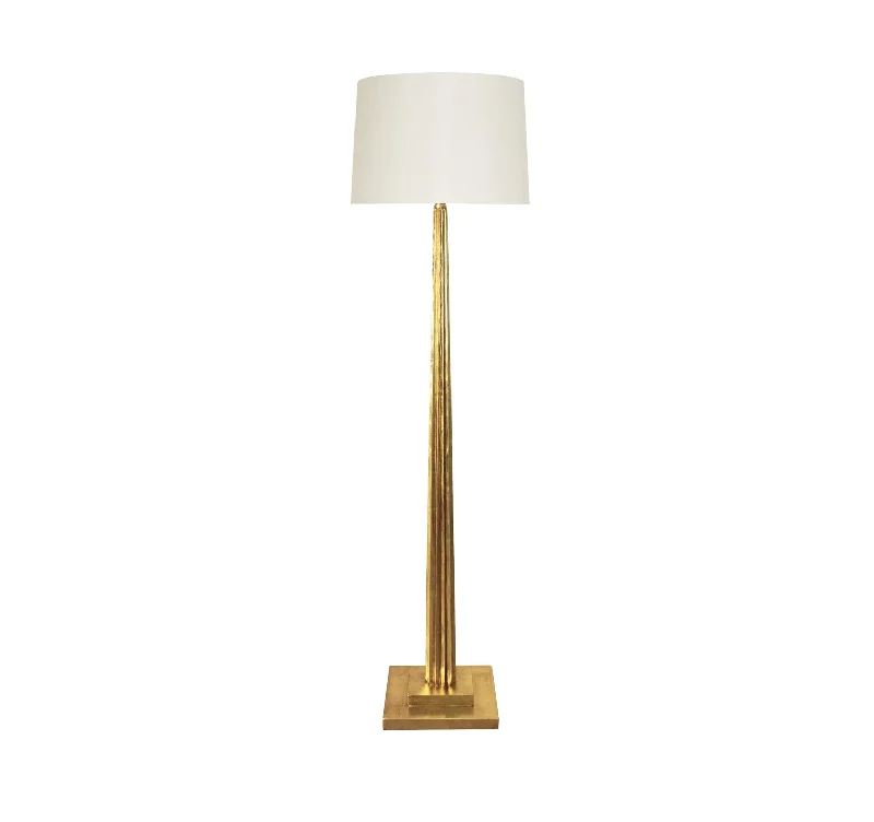 USB Charging Port Floor Lamp for Convenient Device ChargingWorlds Away Capone Gold Leaf Floor Lamp