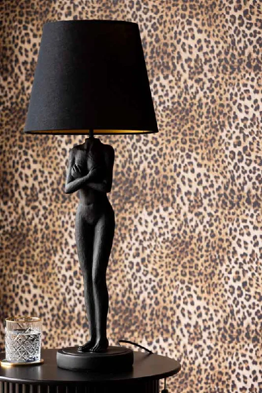 mid century modern table lamps with iconic designs for a stylish studyBlack Naked Lady Table Lamp