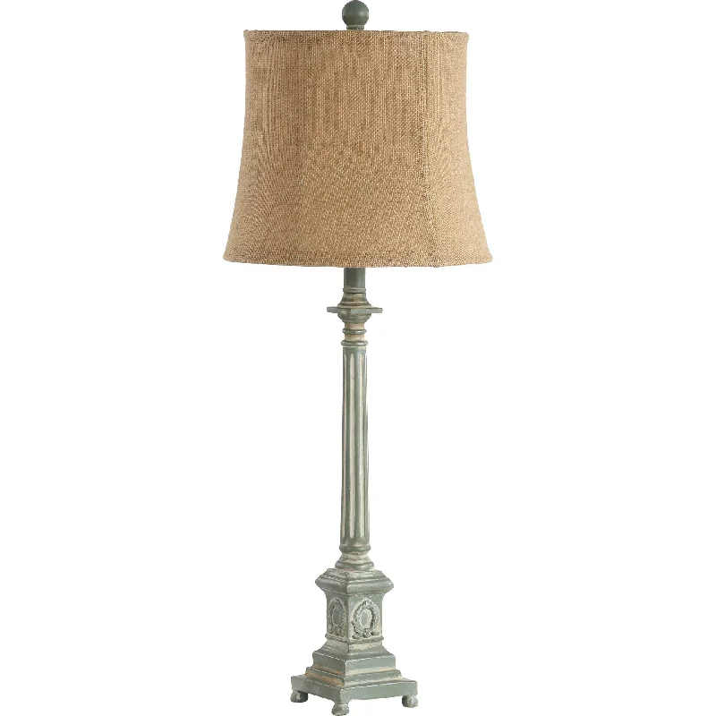 bohemian table lamps with colorful patterns for eclectic bedroomsCooper Table Lamp Antique Blue