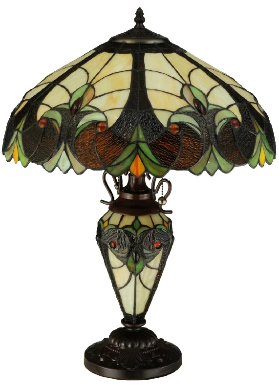 victorian style table lamps with ornate details for traditional homesTwo Light Table Lamp