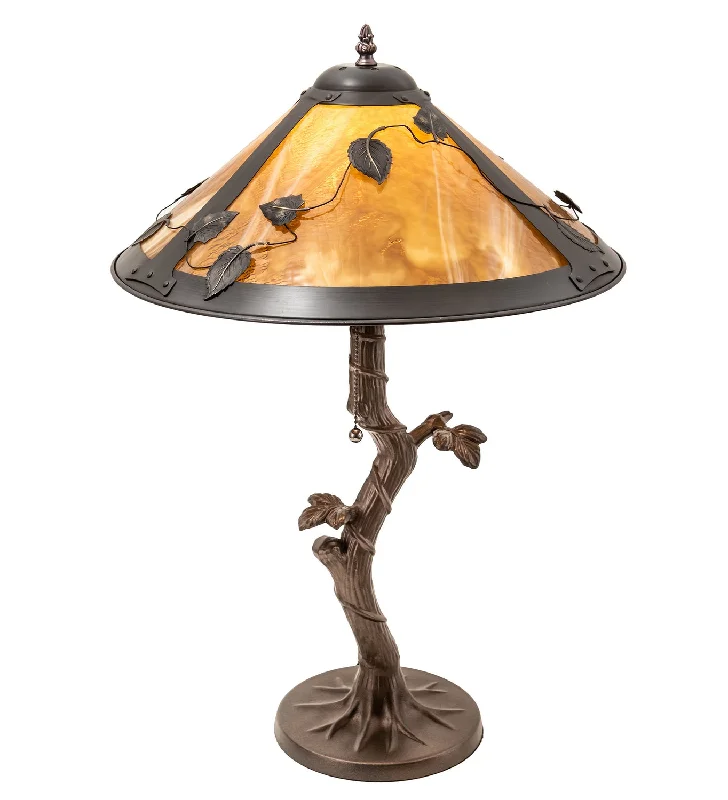 leather table lamps with a distressed texture for a rugged charmOne Light Table Lamp