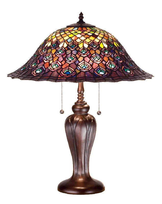 victorian style table lamps with ornate details for traditional homesTwo Light Table Lamp