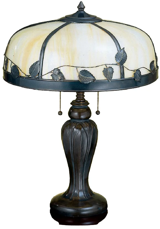 gothic style table lamps with dark finishes for a mysterious lookTwo Light Table Lamp