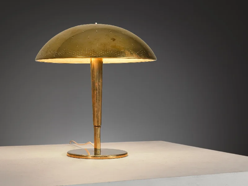 mid century modern table lamps with iconic designs for a stylish studyPaavo Tynell for Idman ‘5061’ Table Lamp in Brass