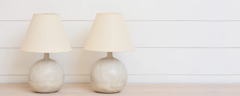 coastal style table lamps with nautical elements for beach housespair of sandgate round table lamps