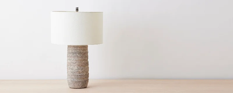 fabric table lamps with a linen shade for a relaxed and breathable lookrockport table lamp