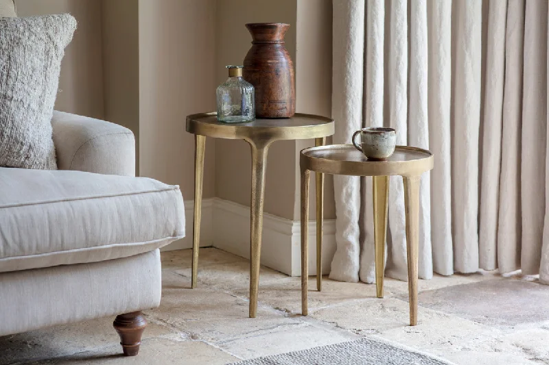 Contemporary Ceiling Lights with Unique, Abstract ShapesContemporary Ceiling Lights with Unique, Abstract ShapesRohia Cast Metal Table - Brass